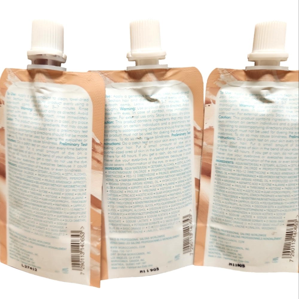 Moroccanoil Color Depositing Mask, 1 ounce packet, Rose Gold, Lot of 3 - Picture 2 of 4